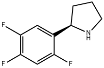 (2R)-2-(2,4,5-TRIFLUOROPHENYL)PYRROLIDINE 结构式