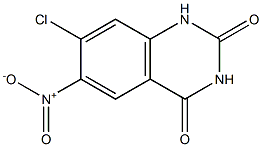 7-CHLORO-6-NITRO-2,4(1H,3H)-QUINAZOLINEDIONE 结构式