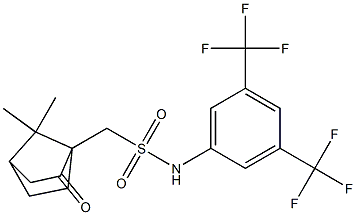 1-((((3,5-BIS(TRIFLUOROMETHYL)PHENYL)AMINO)SULFONYL)METHYL)-7,7-DIMETHYLBICYCLO[2.2.1]HEPTAN-2-ONE 结构式
