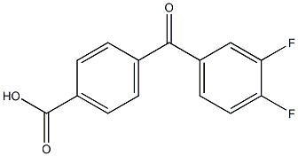 4-(3,4-DIFLUOROBENZOYL)BENZOIC ACID 结构式