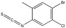 4-溴-5-氯-2-甲基苯基异硫氰酸酯 结构式