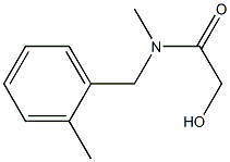 2-HYDROXY-N-METHYL-N-(2-METHYLBENZYL)ACETAMIDE 结构式