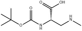 BOC-BETA-N-甲氨基-L-丙氨酸 结构式