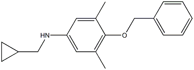 (1S)[3,5-Dimethyl-4-(phenylmethoxy)phenyl]cyclopropylmethylamine 结构式