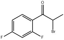 2-溴-1-(2,4-二氟苯基)丙-1-酮 结构式