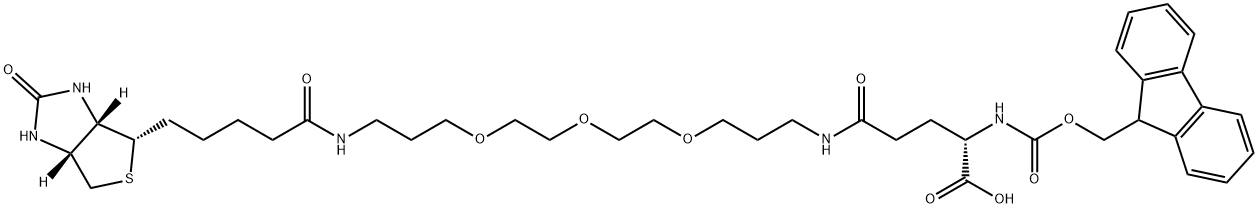 FMOC-GLN(BIOTINYL-PEG)-OH 结构式