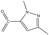 2-(1,3-DIMETHYL-1H-PYRAZOL-5-YL)ETHENONE 结构式