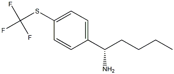 (1S)-1-[4-(TRIFLUOROMETHYLTHIO)PHENYL]PENTYLAMINE 结构式