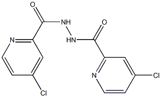 4-CHLORO-PYRIDINE-2-CARBOXYLIC ACID N'-(4-CHLORO PYRIDINE-2-CARBONYL)-HYDRAZIDE 结构式