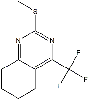5,6,7,8-TETRAHYDRO-2-METHYLTHIO-4-(TRIFLUOROMETHYL)QUINAZOLINE 结构式
