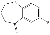 7-FLUORO-3,4-DIHYDROBENZO[B]OXEPIN-5(2H)-ONE 结构式