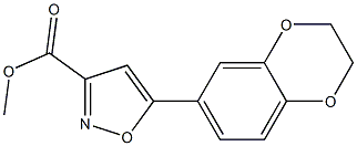 METHYL 5-(2,3-DIHYDROBENZO[B][1,4]DIOXIN-7-YL)ISOXAZOLE-3-CARBOXYLATE 结构式