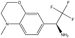 (1S)-2,2,2-TRIFLUORO-1-(4-METHYL(2H,3H-BENZO[E]1,4-OXAZIN-7-YL))ETHYLAMINE 结构式