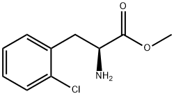 METHYL (2S)-2-AMINO-3-(2-CHLOROPHENYL)PROPANOATE 结构式