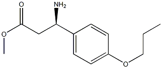 METHYL (3R)-3-AMINO-3-(4-PROPOXYPHENYL)PROPANOATE 结构式