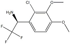 (1S)-1-(2-CHLORO-3,4-DIMETHOXYPHENYL)-2,2,2-TRIFLUOROETHYLAMINE 结构式