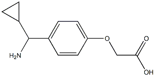 2-[4-((1R)AMINOCYCLOPROPYLMETHYL)PHENOXY]ACETIC ACID 结构式