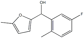 3-FLUORO-6-METHYLPHENYL-(5-METHYL-2-FURYL)METHANOL 结构式