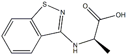 (2R)-2-(1,2-BENZISOTHIAZOL-3-YLAMINO)PROPANOIC ACID 结构式