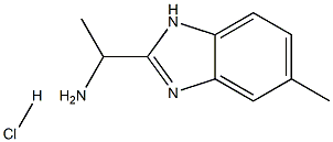 1-(5-METHYL-1H-BENZOIMIDAZOL-2-YL)-ETHYLAMINE HYDROCHLORIDE 结构式