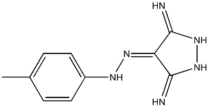 3,5-DIIMINOPYRAZOLIDIN-4-ONE (4-METHYLPHENYL)HYDRAZONE 结构式