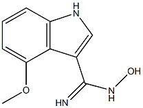 N-Hydroxy-4-methoxyindole-3-carboxamidine 结构式