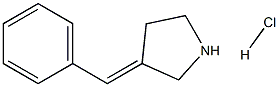 (E)-3-BENZYLIDENEPYRROLIDINE HYDROCHLORIDE 结构式