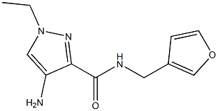 4-AMINO-1-ETHYL-N-(3-FURYLMETHYL)-1H-PYRAZOLE-3-CARBOXAMIDE 结构式