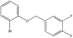 2-BROMOPHENYL-(3,4-DIFLUOROBENZYL)ETHER 结构式