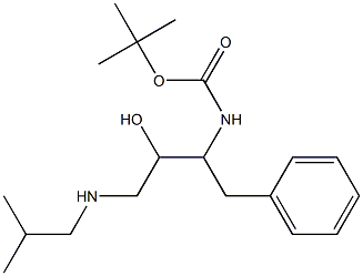 (1-BENZYL-2-HYDROXY-3-ISOBUTYLAMINO-PROPYL)-CARBAMIC ACID TERT-BUTYL ESTER 结构式