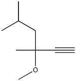 3-METHOXY-3,5-DIMETHYL-HEX-1-YNE 结构式