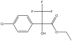 2-(4-Chlorophenyl)-3,3,3-trifluoro-2-hydroxypropionic acid ethyl ester 结构式