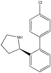 (2R)-2-[2-(4-CHLOROPHENYL)PHENYL]PYRROLIDINE 结构式