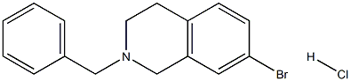 7-BROMO-2-BENZYL-1,2,3,4-TETRAHYDROISOQUINOLINE HYDROCHLORIDE 结构式