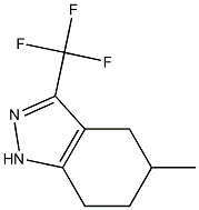4,5,6,7-TETRAHYDRO-5-METHYL-3-TRIFLUOROMETHYL-1H-INDAZOLE 结构式