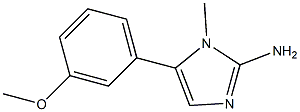 5-(3-METHOXY-PHENYL)-1-METHYL-1H-IMIDAZOL-2-YLAMINE 结构式