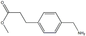 3-(4-AMINOMETHYL-PHENYL)-PROPIONIC ACID METHYL ESTER 结构式