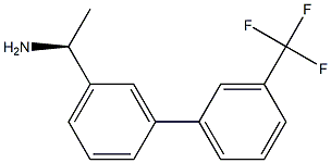 (1S)-1-(3-[3-(TRIFLUOROMETHYL)PHENYL]PHENYL)ETHYLAMINE 结构式