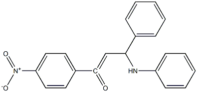 1-(4-NITRO-PHENYL)-3-PHENYL-3-PHENYLAMINO-PROPENONE 结构式