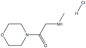 2-(甲氨基)-1-(4-吗啉基)-乙酮,盐酸盐(1:1) 结构式