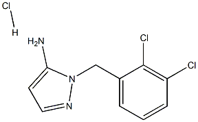1-(2,3-DICHLOROBENZYL)-1H-PYRAZOL-5-AMINE HYDROCHLORIDE 结构式
