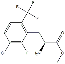 METHYL (2S)-2-AMINO-3-[3-CHLORO-2-FLUORO-6-(TRIFLUOROMETHYL)PHENYL]PROPANOATE 结构式