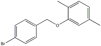 4-BROMOBENZYL-(2,5-DIMETHYLPHENYL)ETHER 结构式