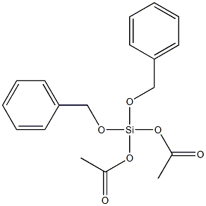DIBENZYLOXYDIACETOXYSILANE 结构式