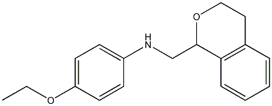 N-(3,4-DIHYDRO-1H-ISOCHROMEN-1-YLMETHYL)-4-ETHOXYANILINE 结构式