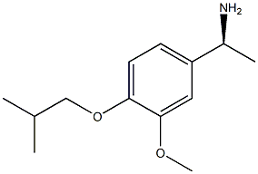 (1S)-1-[3-METHOXY-4-(2-METHYLPROPOXY)PHENYL]ETHYLAMINE 结构式