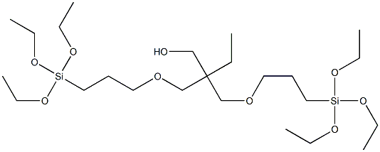 2,2-BIS(3-TRIETHOXYSILYLPROPOXYMETHYL)BUTANOL 结构式