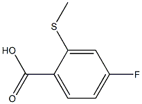 4-FLUORO-2-(METHYLTHIO)BENZOIC ACID 结构式