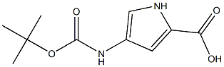 4-TERT-BUTOXYCARBONYLAMINO-1H-PYRROLE-2-CARBOXYLIC ACID 结构式