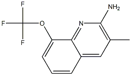 2-Amino-3-methyl-8-trifluoromethoxyquinoline 结构式